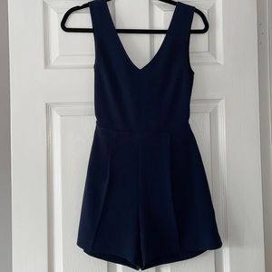 Tailored jumpsuit with tie back